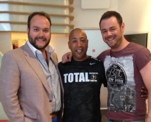 Nick with Danny Dyer and Jonathan Sothcott