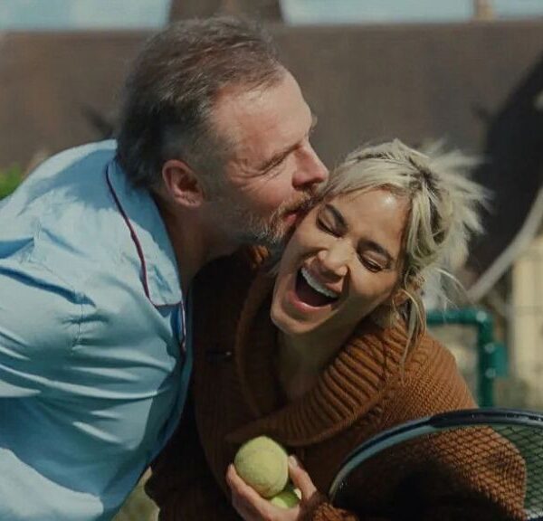 Simon Pegg and Sofia Boutella on set of Only What We Carry