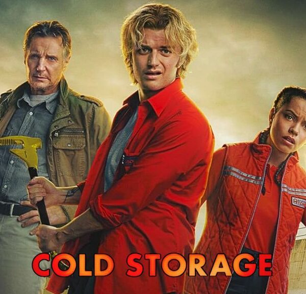 Liam Neeson, Joe Keery & Georgina Campbell in Cold Storage