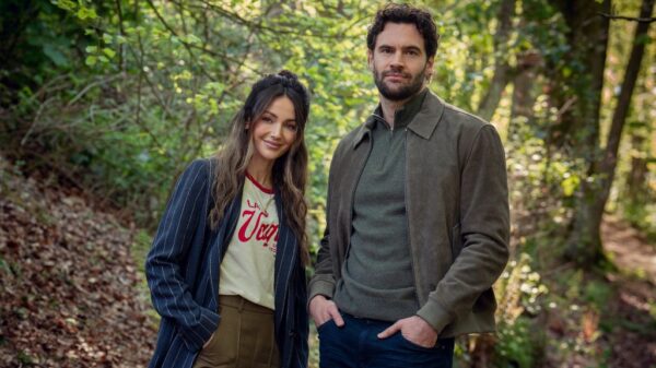 Michelle Keegan and Tom Bateman in The Woods