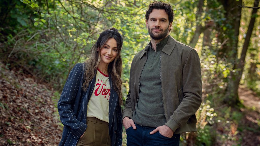 Michelle Keegan and Tom Bateman in The Woods