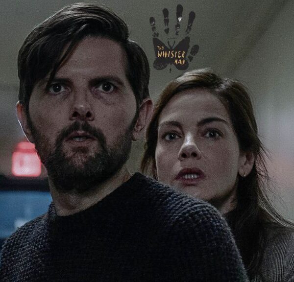 Adam Scott and Michelle Monaghan in The Whisper Man